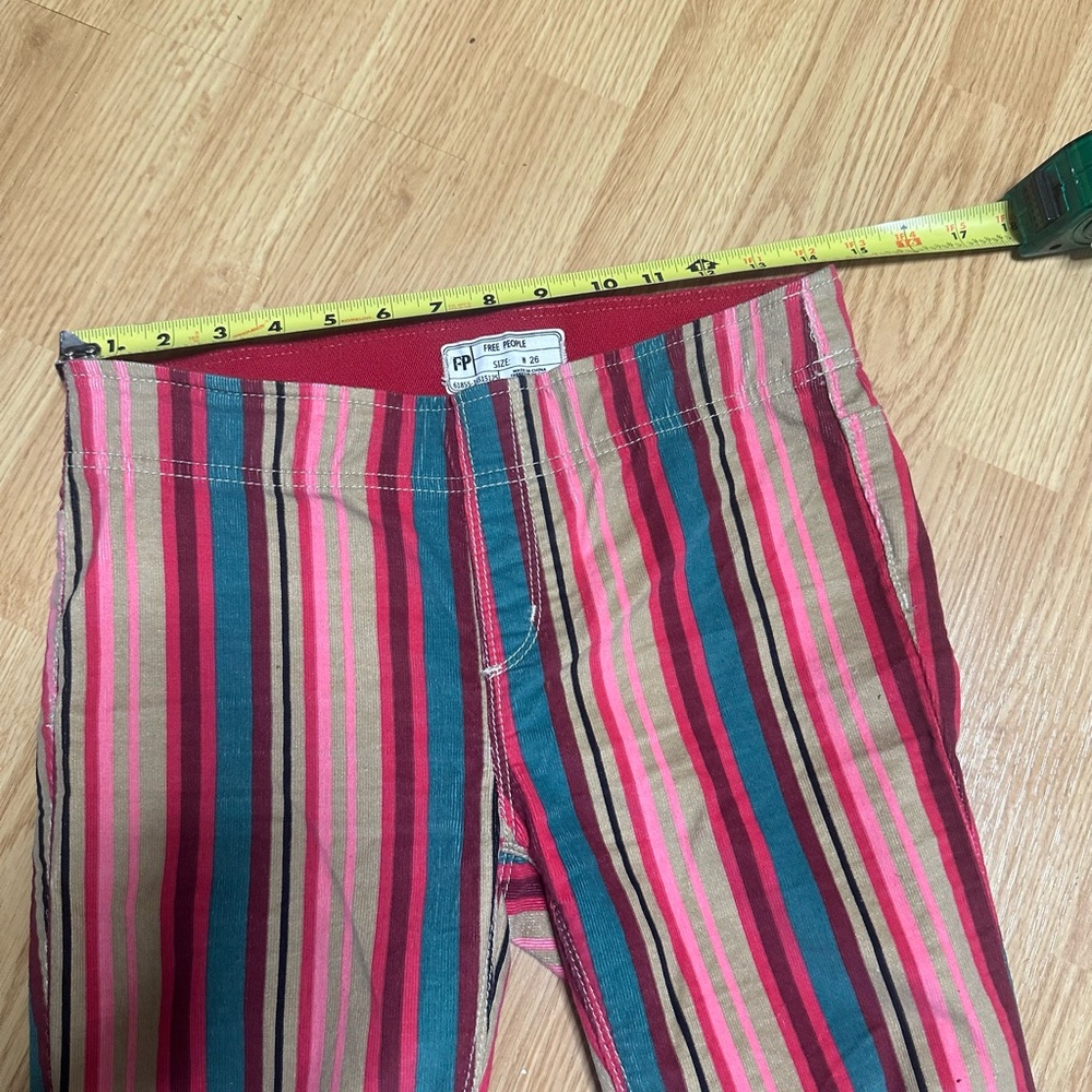 Striped Flare Pants - Pink Multicolor - Picture 4 of 9